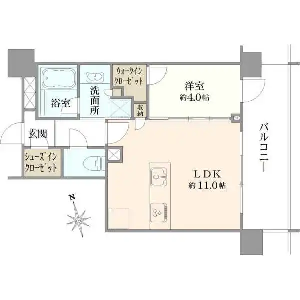 エクセレントシティ白金高輪 間取図