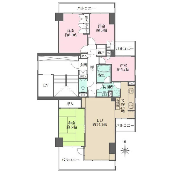ニューシティ東戸塚アーバンハイツ丘の街 間取図