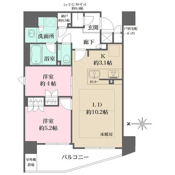 ザ・パークハウス堀川六角 間取図
