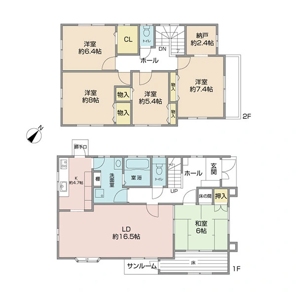 町田市小山ヶ丘３丁目 間取図