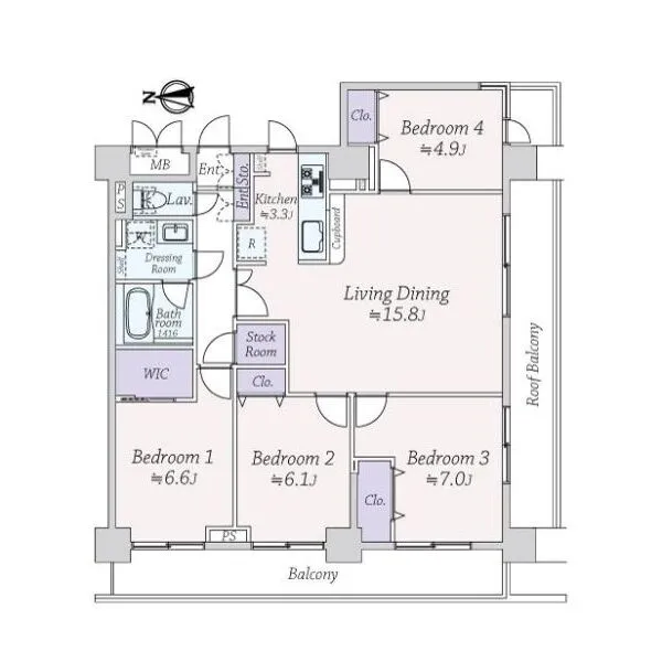 ライオンズマンション西蒲田 間取図