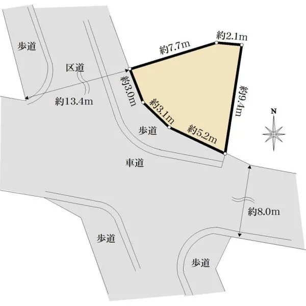 江戸川区鹿骨５丁目 間取図
