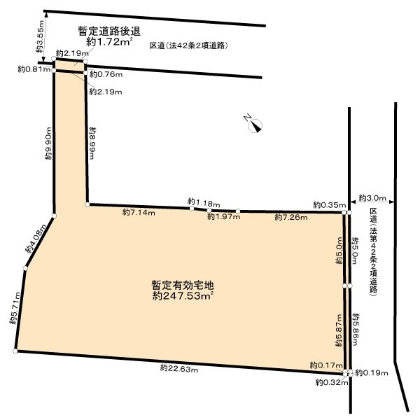 新宿区中落合３丁目 区画図