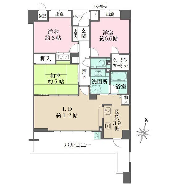 ファミールグラン六甲赤松町 間取図