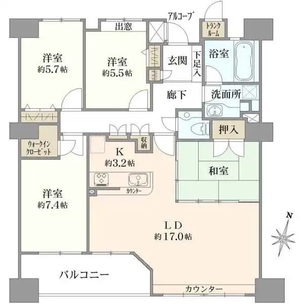 グランドステージ船橋 間取図