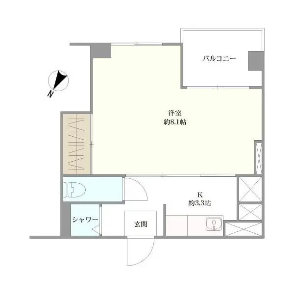 ワコー高田馬場マンション 間取図