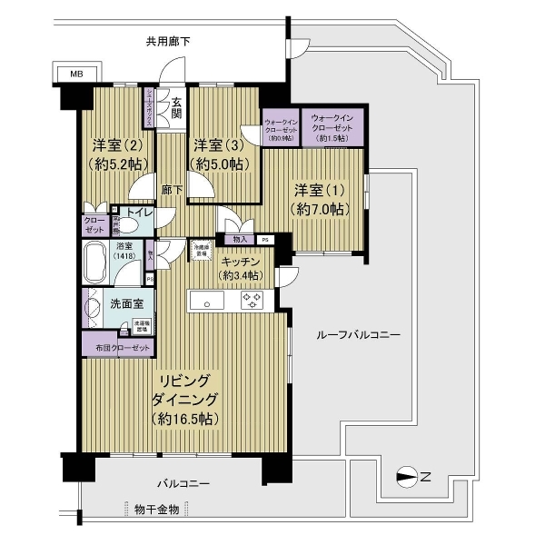 ル・サンク津田沼 間取図