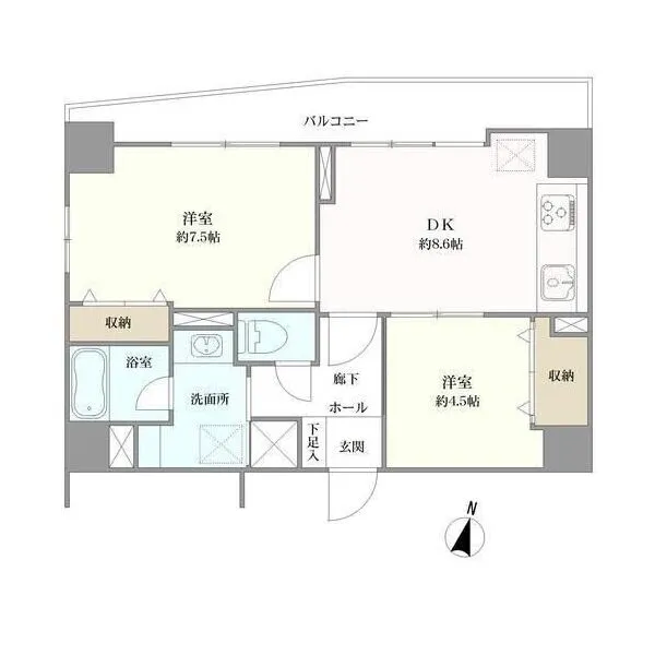 ラ・ムエット大宮 間取図