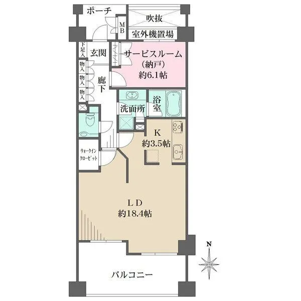 ファミールスクエア中野坂上 間取図