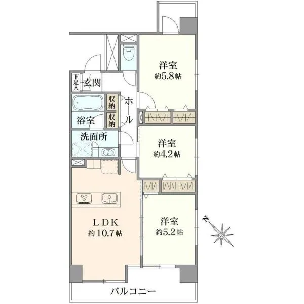 レガリアシティ青戸プライムコート 間取図