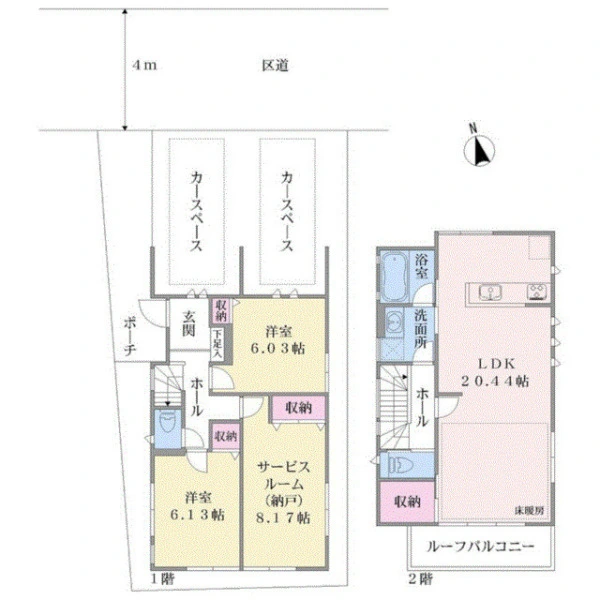 大田区東雪谷４丁目 間取図