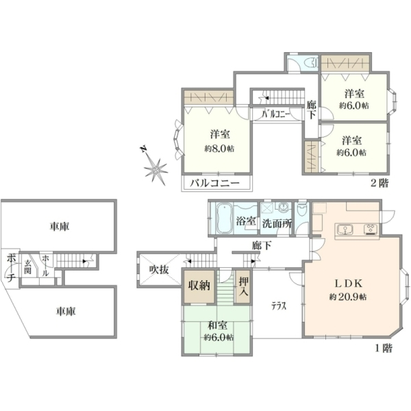 横浜市港北区日吉本町５丁目 間取図