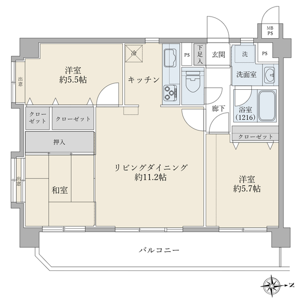 ライオンズガーデン西蒲田 間取図