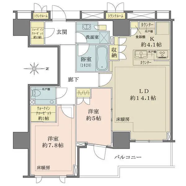 ザ・パークハウス恵比寿南 間取図