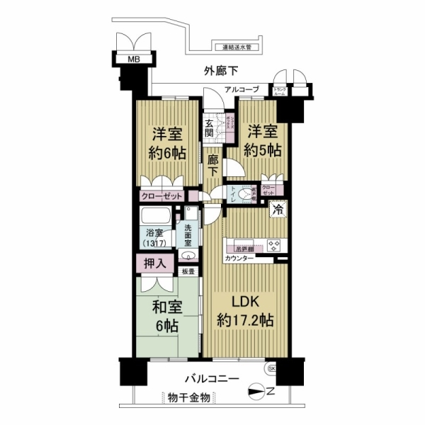 クレアガーデン伏見桃山 間取図