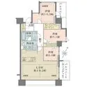 プラウド大阪城 間取図