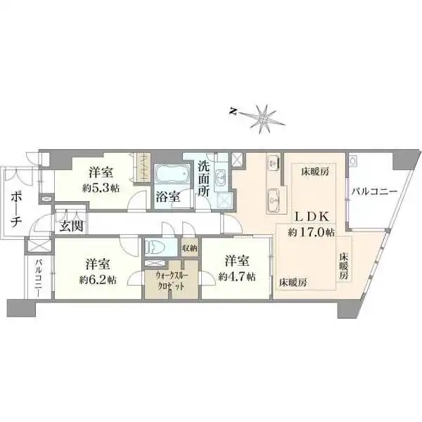 小石川ヒルズ 間取図