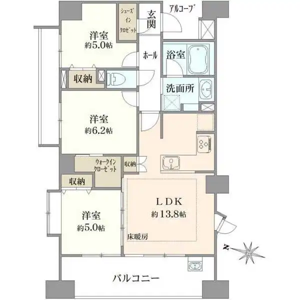 プラウド相模大野マークス 間取図