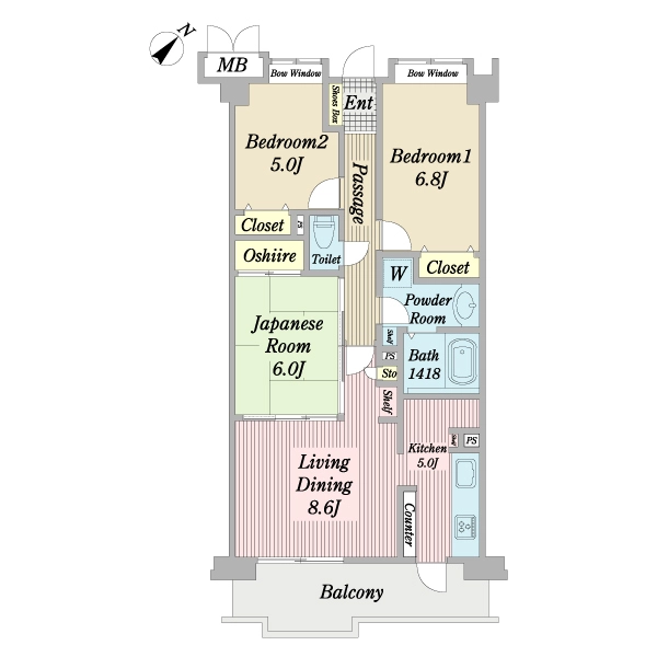 ローヤルシティ一之江 間取図