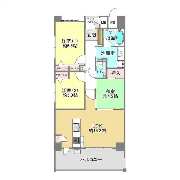 パレ芦屋西蔵 間取図