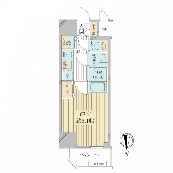 プレサンス心斎橋ブライト 間取図