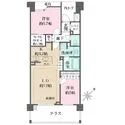 BELISTA横濱上永谷 陽当り・通風良好なテラス付き住戸。全居室＆廊下部分に収納付き。玄関前には独立性を高めるアルコーブ有。