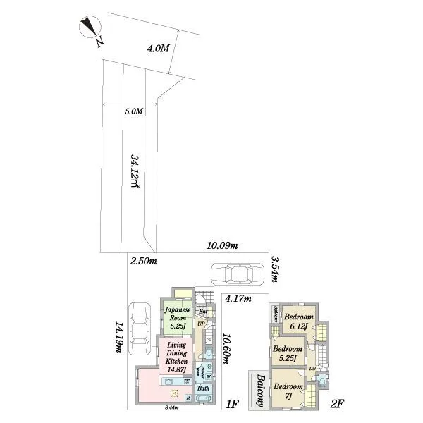 我孫子市中峠 間取図