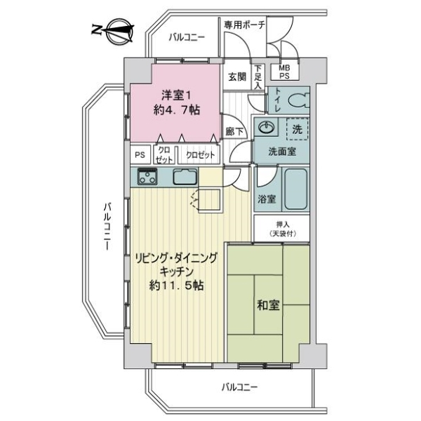ライオンズプラザ東向島 間取図