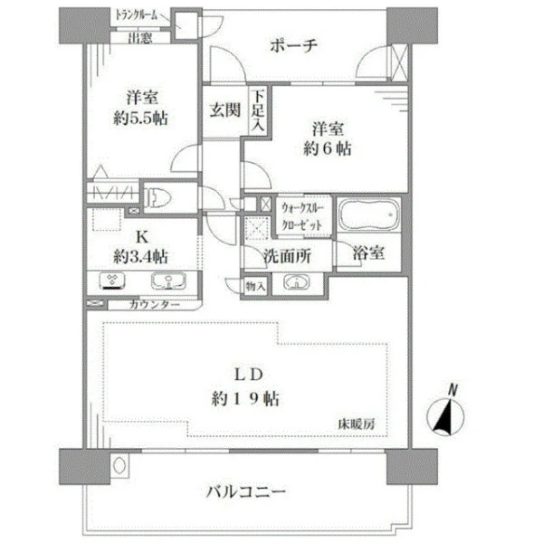 エンゼル蒲田テラス 間取図