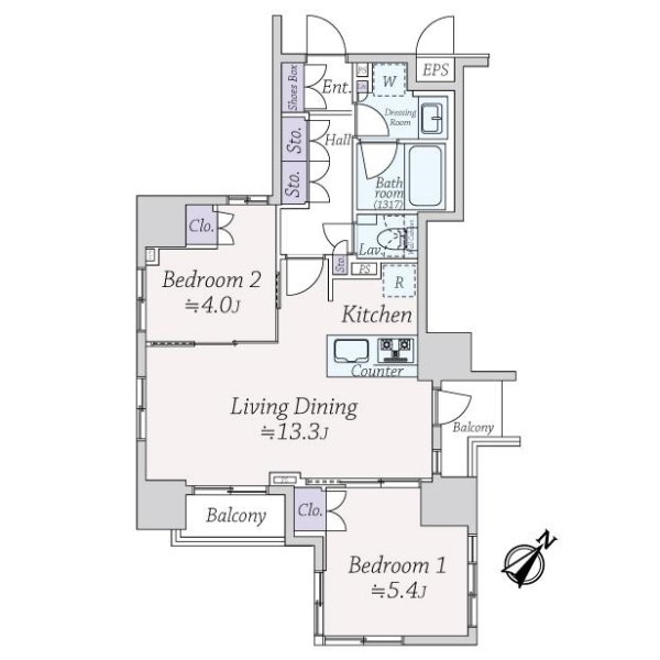 コノエ東日本橋駅前 間取図