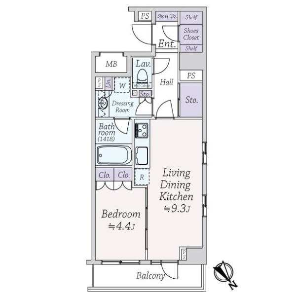 ファミール東京グランリッツ 間取図