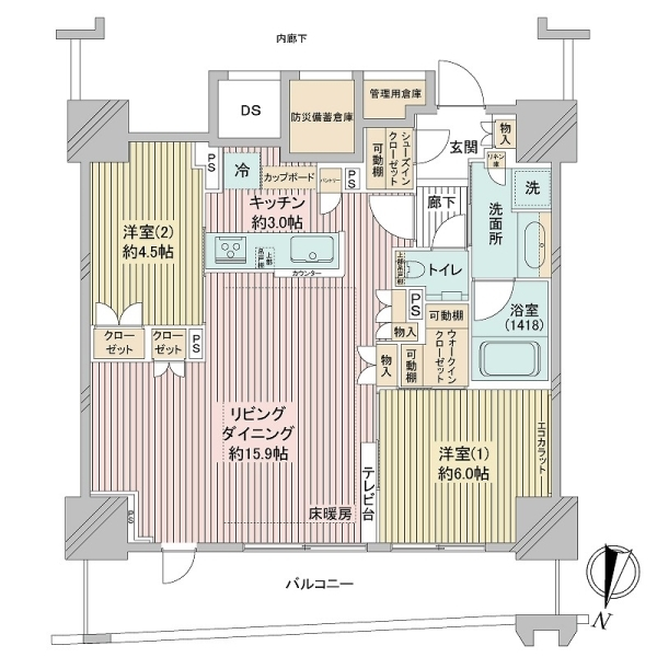 エクセレントザタワー 間取図