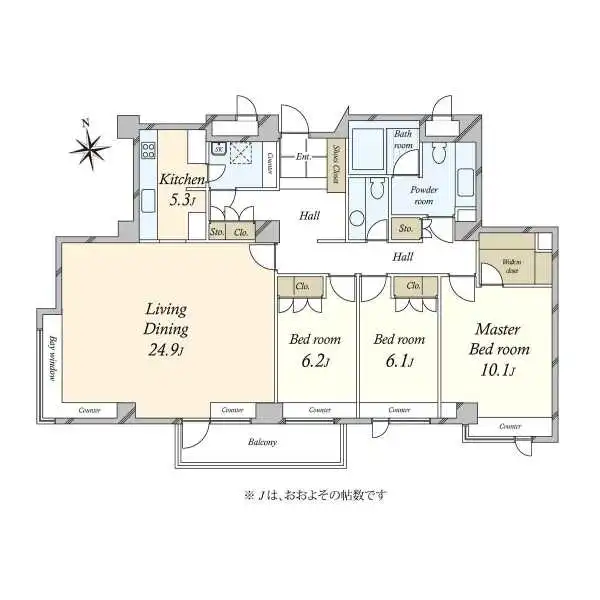 小石川グランドヒルズ 間取図