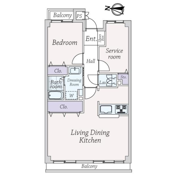グリーンシティＯＳＡＫＡ参号棟 間取図