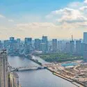 グランドシティタワー月島 眺望：ズームあり(撮影年月：2026年10月)