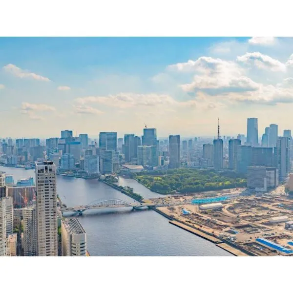 グランドシティタワー月島 眺望：ズームあり(撮影年月：2026年10月)