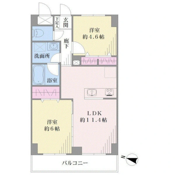 川崎ロイヤルマンション 間取図