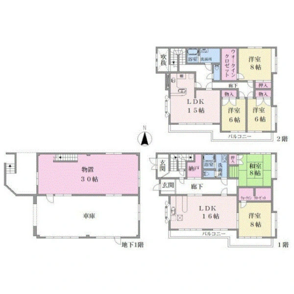 横浜市鶴見区東寺尾６丁目 間取図