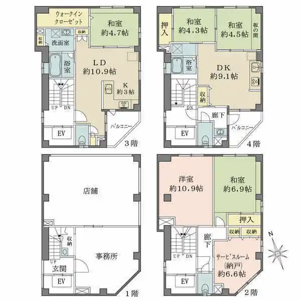 川崎市川崎区大師町 間取図