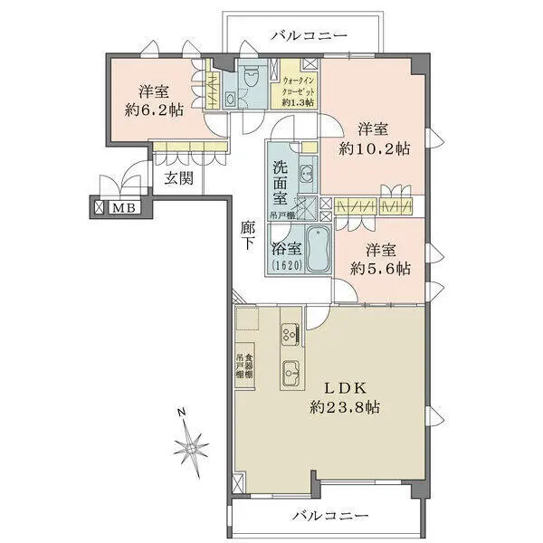 パークハウス西麻布 間取図
