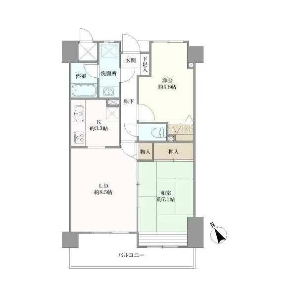 ネスト北浦和ステーションフロント 間取図