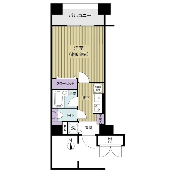 オリオ早稲田 間取図