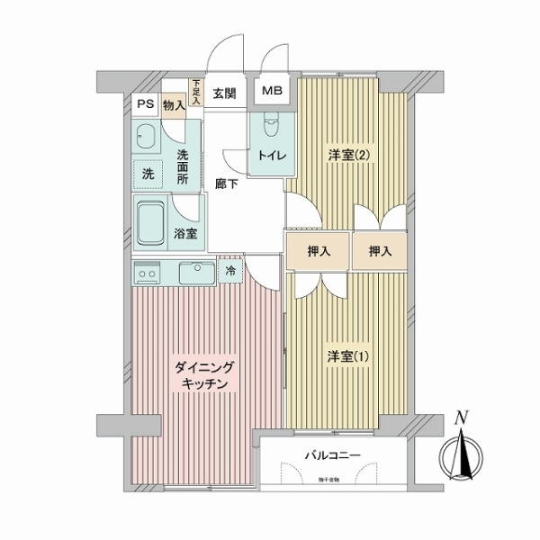 菱和パレス小竹向原 間取図