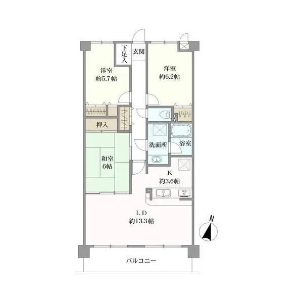 シティコート鵠沼 間取図