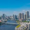グランドシティタワー月島 眺望：ズームあり(撮影年月：2026年10月)