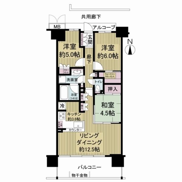 シャリエ金町 間取図