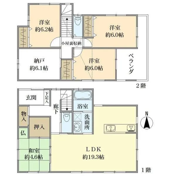 京都市北区紫野下築山町 間取図