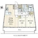 プラウド新宿御苑エンパイア 間取図
