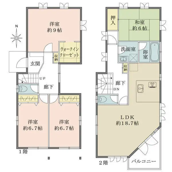 西宮市甲陽園西山町 間取図