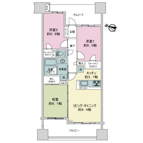 レクセルプラザ篠崎駅前 間取図